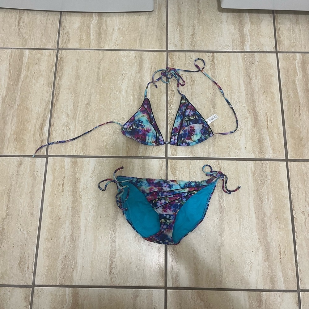 Athleta brand two piece bikini. Great shape. Fun bright colors. Size medium.